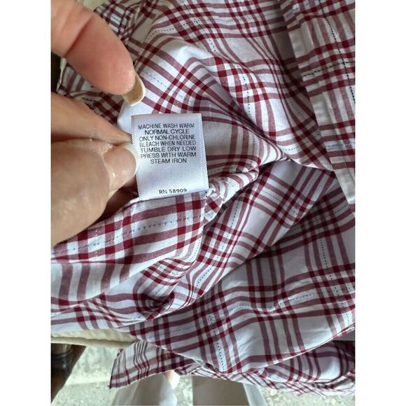 Cremieux Men’s Button Down Short Slv Shirt Sz XL Dad Spring/Summer Preppy - Picture 6 of 8